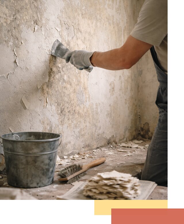 Удаление старой краски со стен в Ялуторовске качественно и быстро