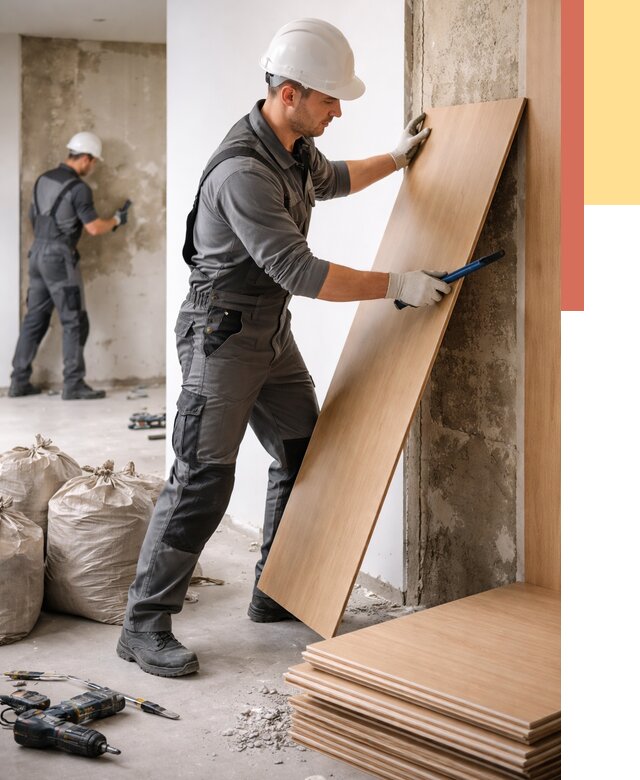 Демонтаж стеновых панелей в Ялуторовске от 3615 руб. за м² быстро и недорого | ОТДЕЛОЧНИК-Лтр