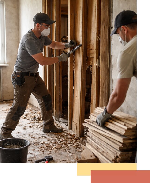 Демонтаж деревянных перегородок в Ялуторовске быстро и аккуратно