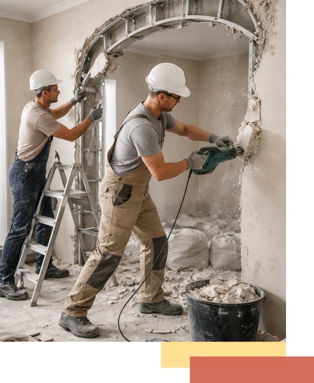 Демонтаж гипсокартонной арки в Ялуторовске быстро и аккуратно