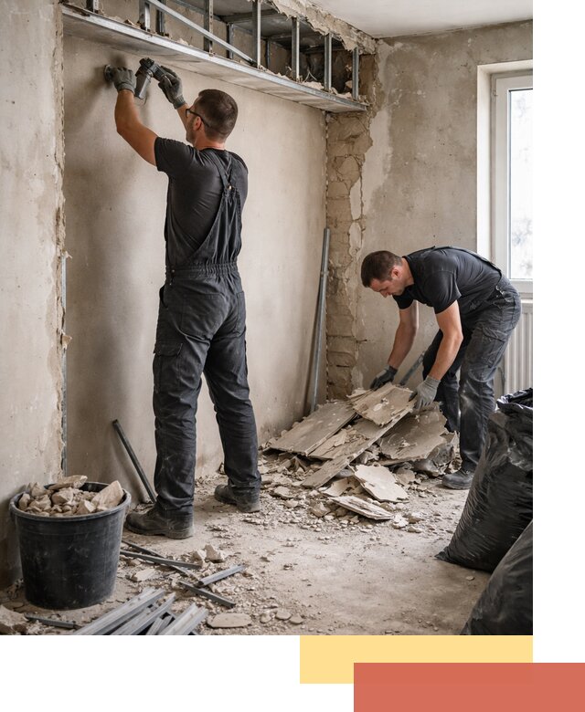 Демонтаж короба из гипсокартона в Ялуторовске быстро и аккуратно