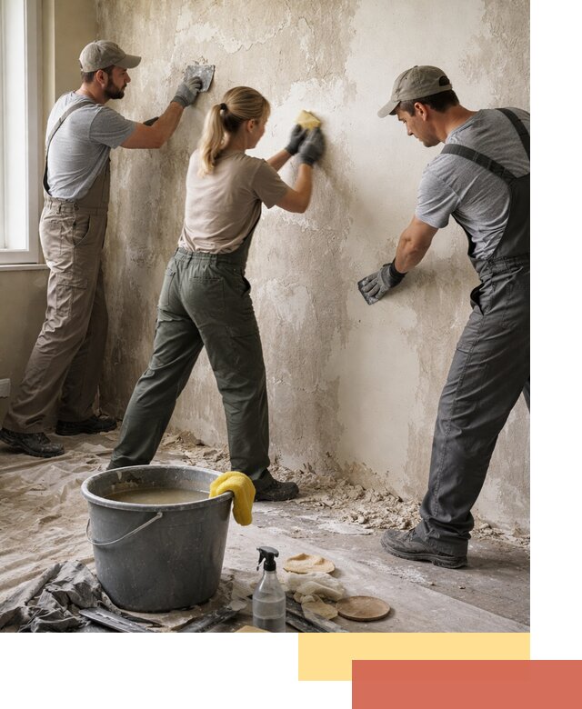 Очистка стен от клея и грунтовки в Ялуторовске качественно и быстро