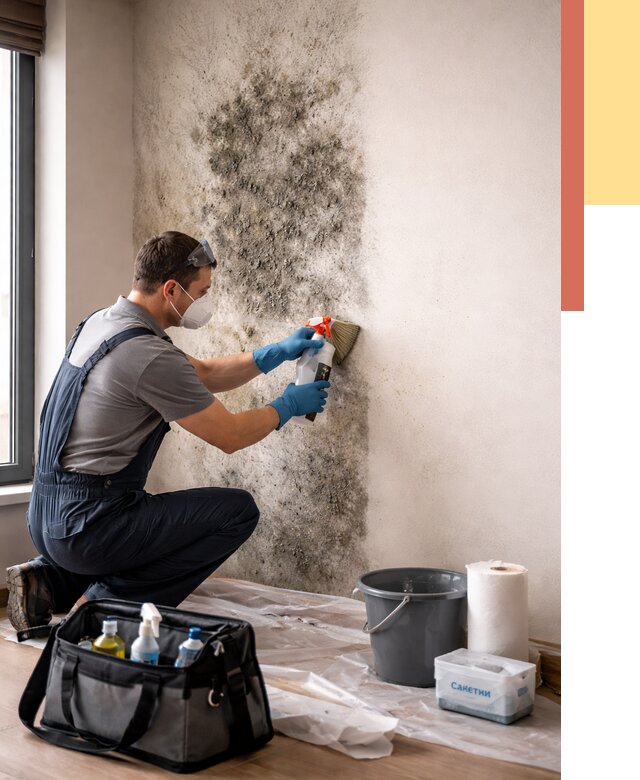 Удаление плесени со стен в Ялуторовске от 2221 руб. — быстро и недорого | ОТДЕЛОЧНИК-Лтр