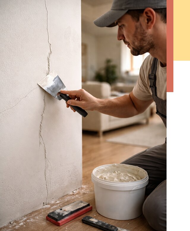 Заделка трещин и сколов в Ялуторовске от 2531 руб. — быстро и недорого | ОТДЕЛОЧНИК-Лтр