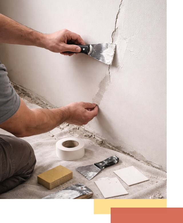 Заделка трещин и сколов в стенах и потолках в Ялуторовске