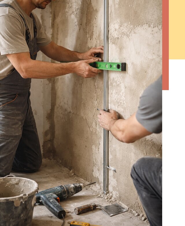 Установка штукатурных маяков в Ялуторовске от 7230 руб. — быстро и недорого | ОТДЕЛОЧНИК-Лтр