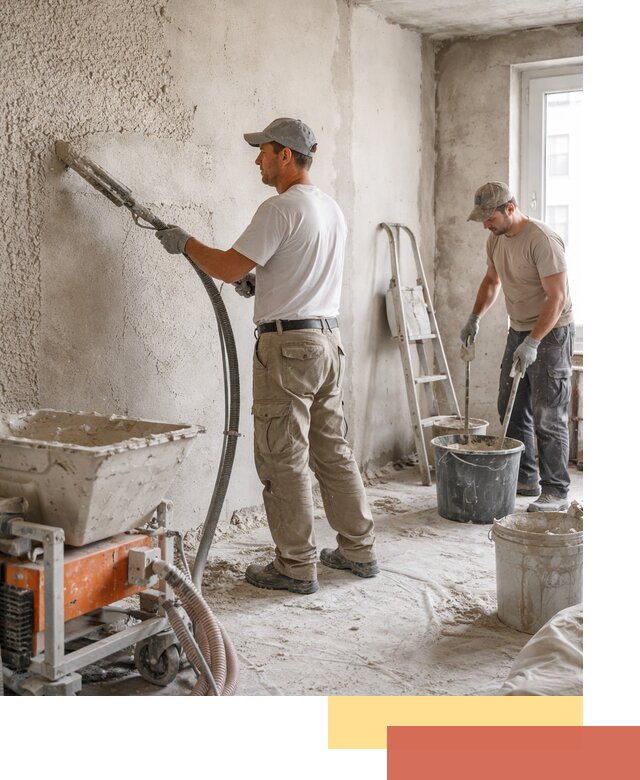 Машинная штукатурка стен в Ялуторовске — быстро и качественно