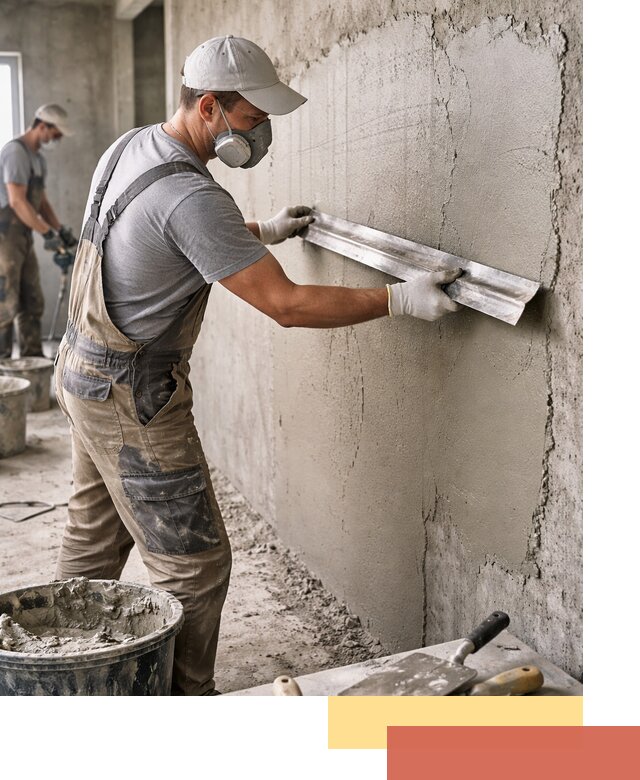 Штукатурка бетонных стен в Ялуторовске качественно и долговечно