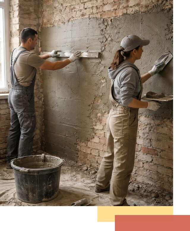 Штукатурка кирпичных стен в Ялуторовске — качественно и надежно