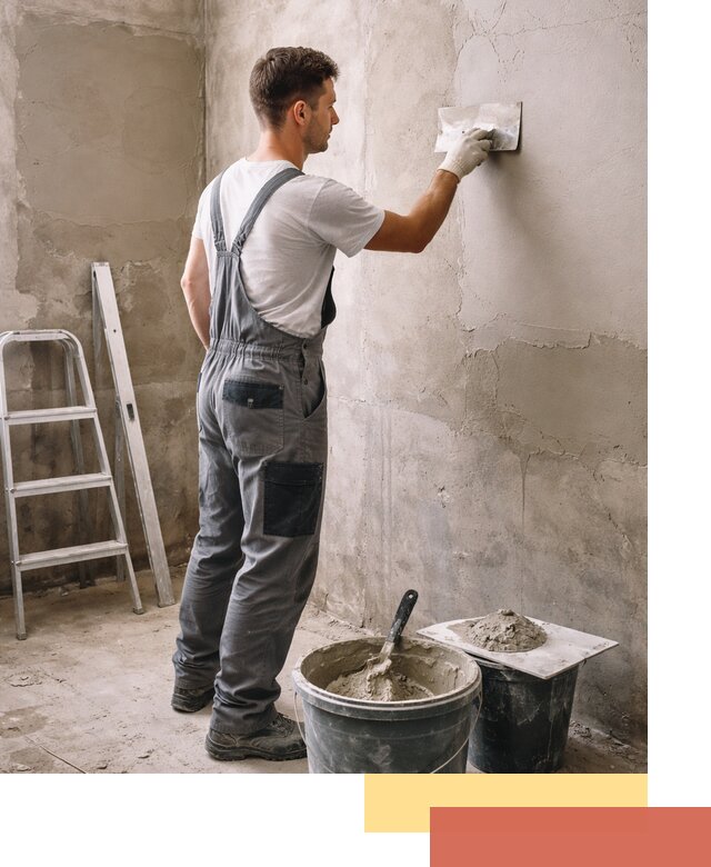 Штукатурка стен в ванной под ключ в Ялуторовске