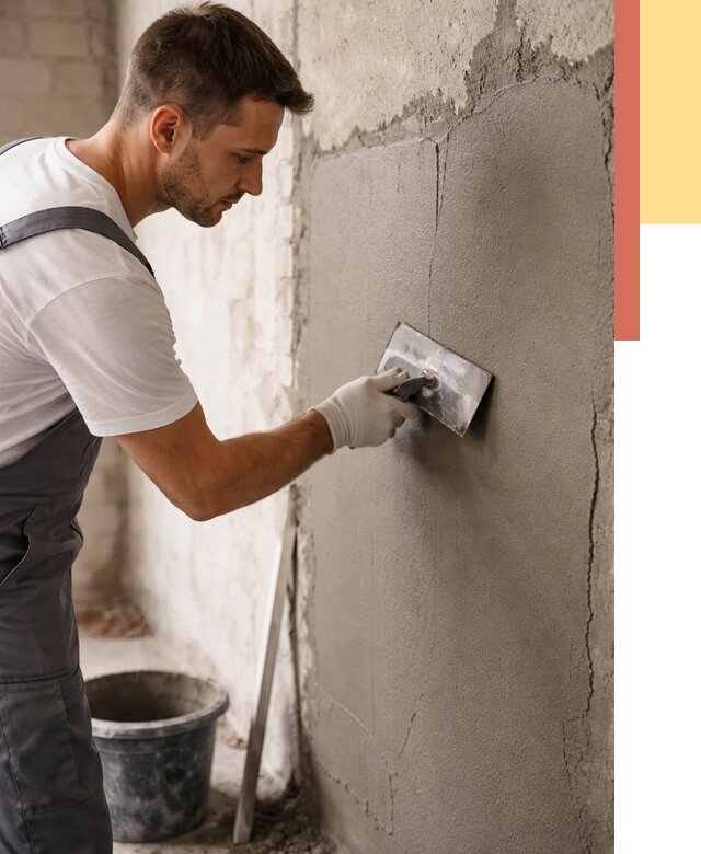 Штукатурка стен под плитку в Ялуторовске от 4338 руб./м2 — выравнивание под плитку | ОТДЕЛОЧНИК-Лтр