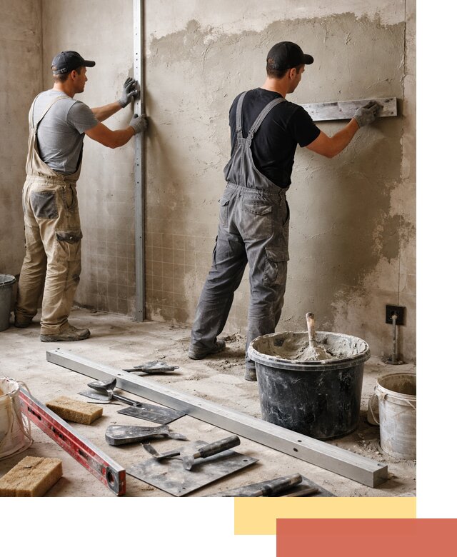 Профессиональная штукатурка стен под плитку в Ялуторовске