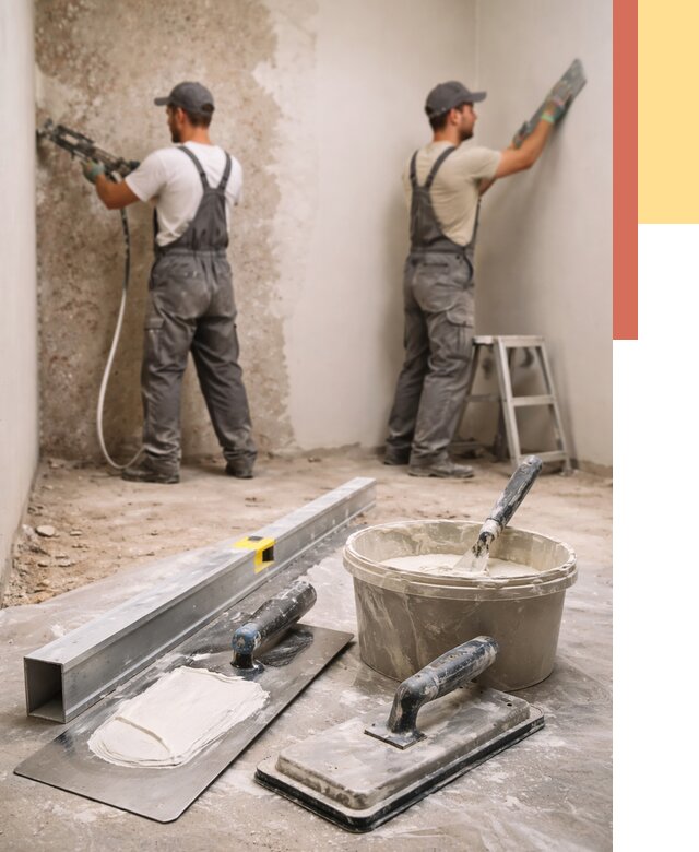 Штукатурка стен под обои в Ялуторовске от 4648 руб./м2 — выравнивание под обои | ОТДЕЛОЧНИК-Лтр