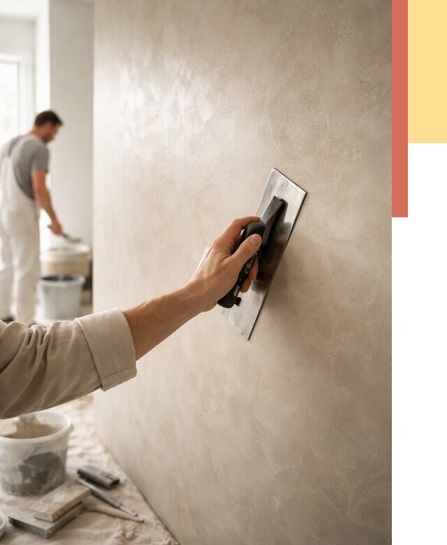 Венецианская штукатурка в Ялуторовске от 3615 руб/м² — нанесение стен под ключ | ОТДЕЛОЧНИК-Лтр