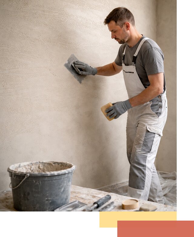 Декоративная штукатурка травертин в Ялуторовске для стен и потолков