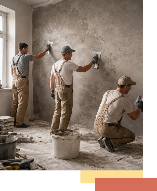 Декоративная штукатурка под бетон в Ялуторовске для стен и потолков