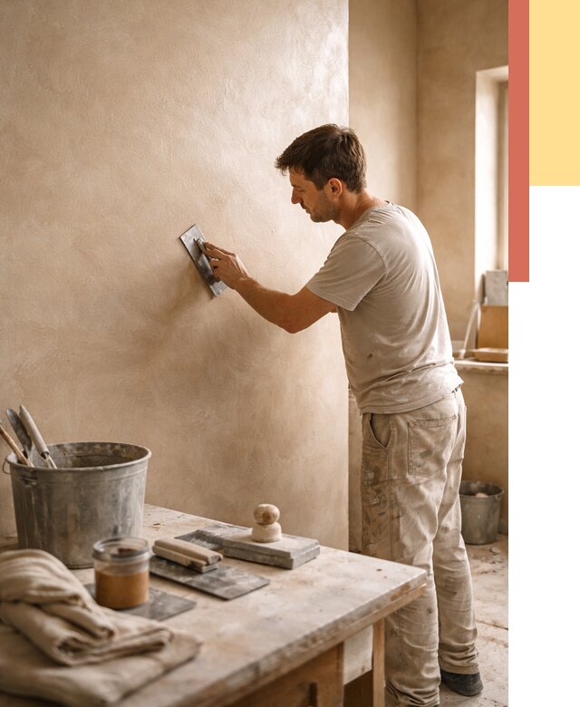 Марокканская штукатурка таделакт в Ялуторовске под ключ от 4338 руб. | ОТДЕЛОЧНИК-Лтр
