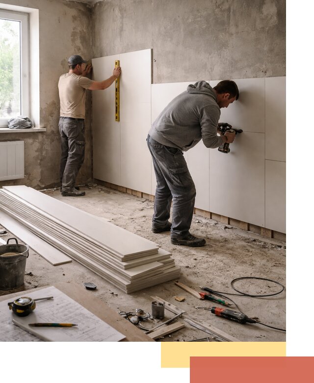 Монтаж ПВХ панелей на стены в Ялуторовске качественно и быстро