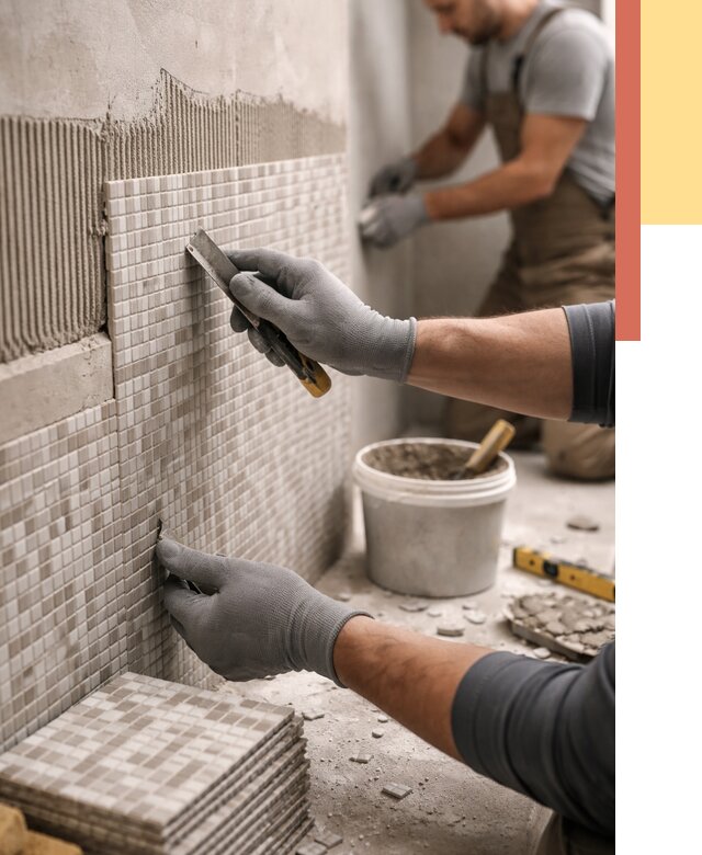 Облицовка стен мозаикой в Ялуторовске от 3305 руб/м2 — укладка мозаики на стены | ОТДЕЛОЧНИК-Лтр