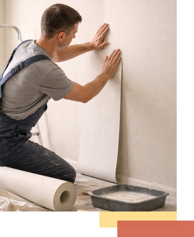 Поклейка флизелиновых обоев в Ялуторовске качественно и быстро