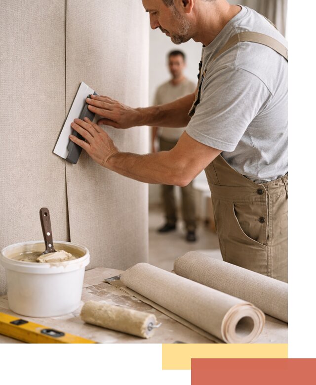 Поклейка текстильных обоев в Ялуторовске профессионально и аккуратно