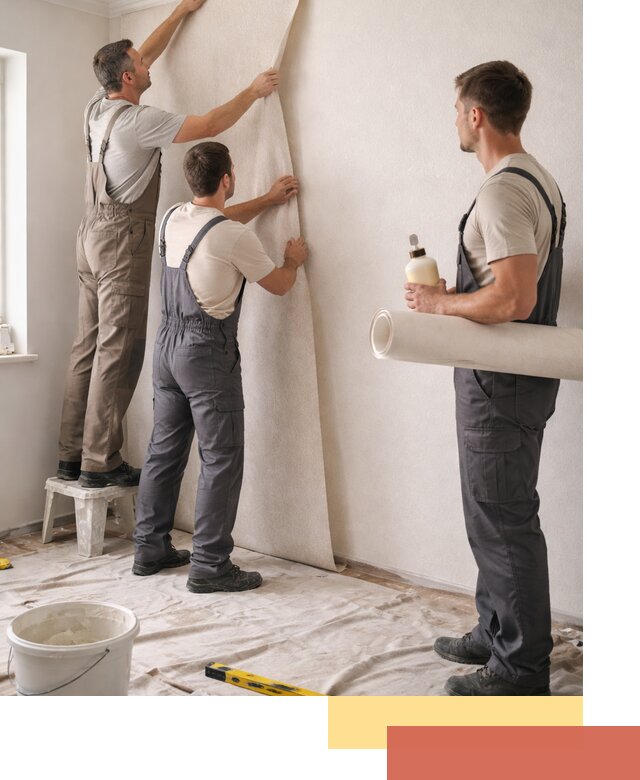 Оклейка стен обоями в Ялуторовске — качественно и профессионально