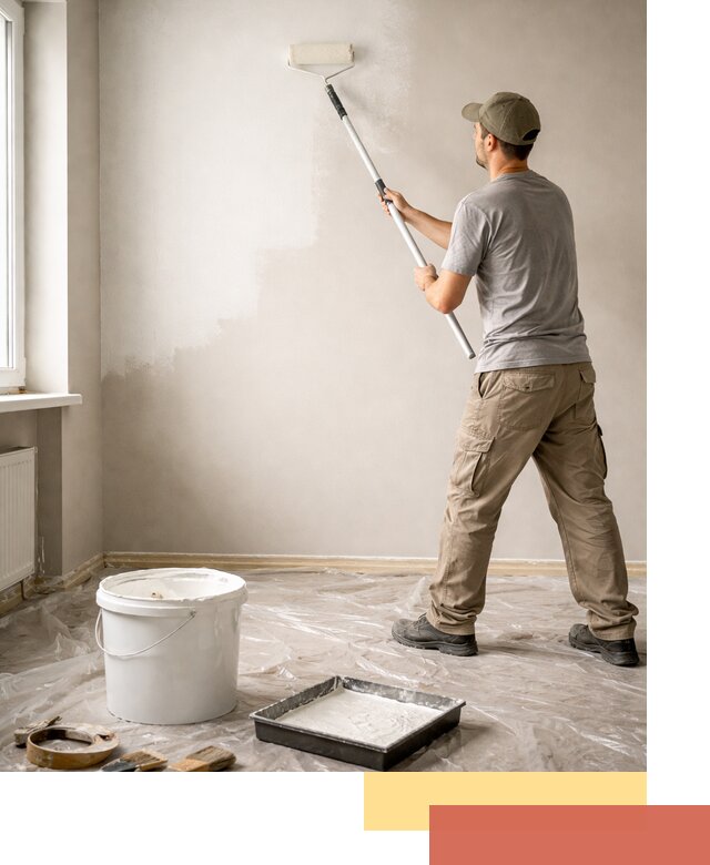 Покраска стен латексной краской в Ялуторовске качественно и быстро