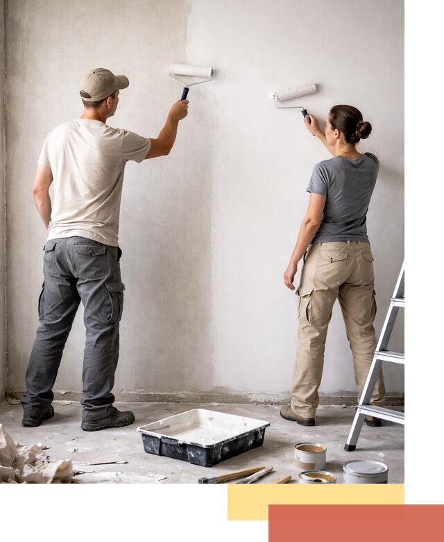 Окраска стен по стеклохолсту в Ялуторовске качественно и долговечно