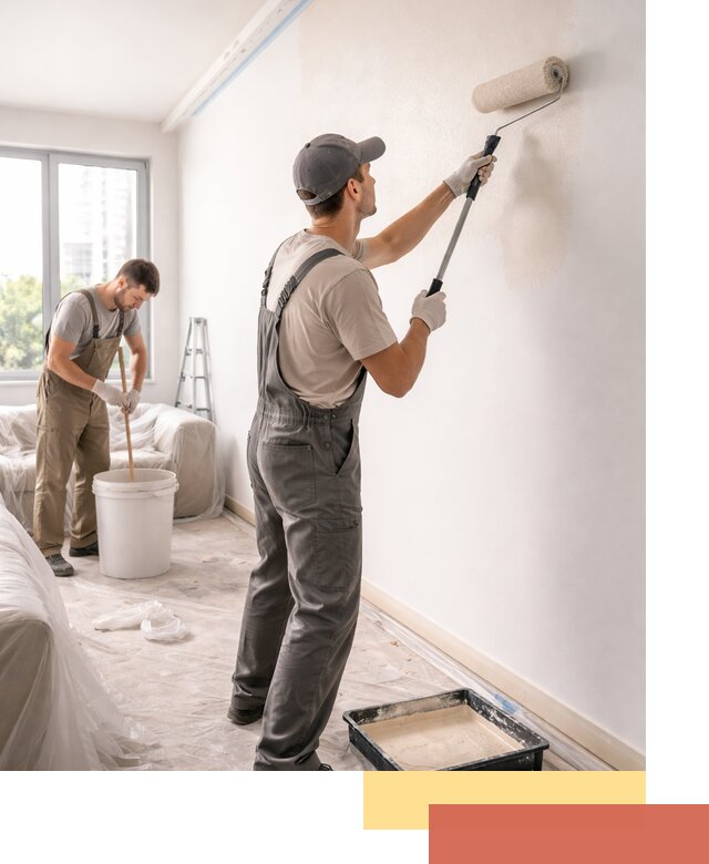 Покраска стен в офисе в Ялуторовске — быстрый и качественный ремонт