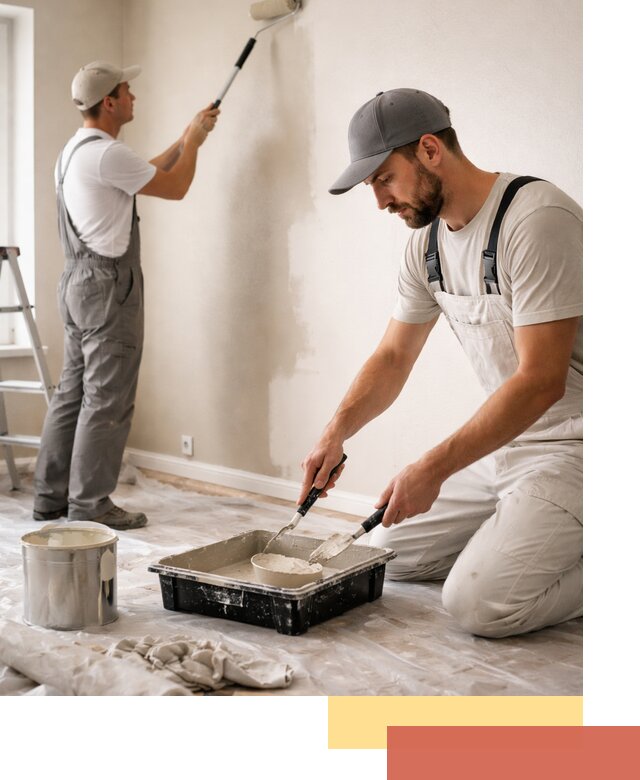 Покраска стен в квартире в Ялуторовске — профессионально и аккуратно