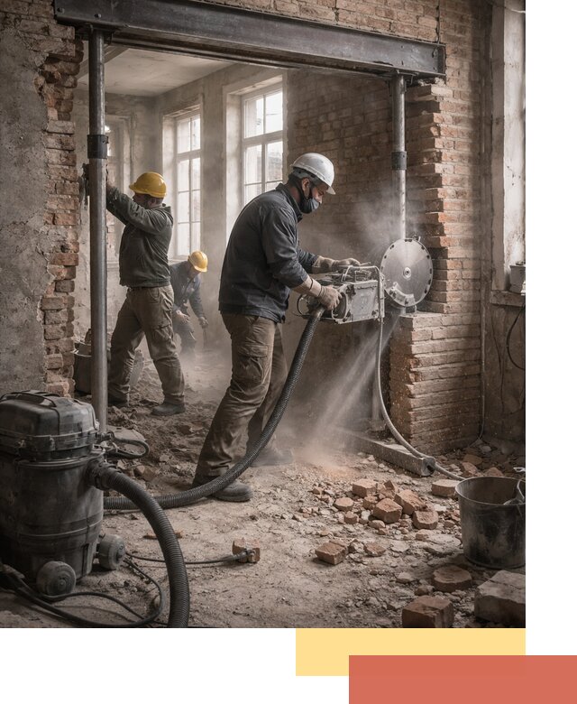 Прорезка проема в стене под дверной или оконный проем в Ялуторовске