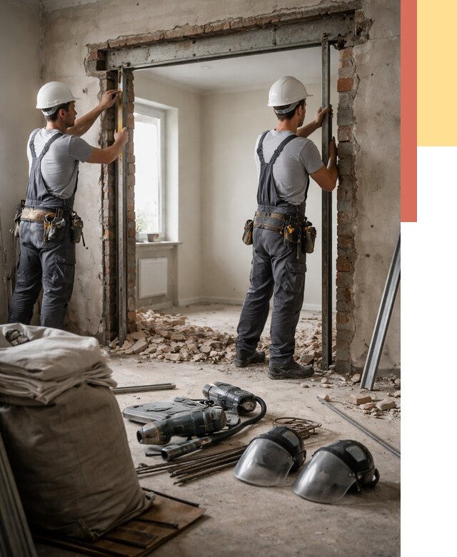 Расширение дверного проема в Ялуторовске от 12911 руб. под ключ | ОТДЕЛОЧНИК-Лтр