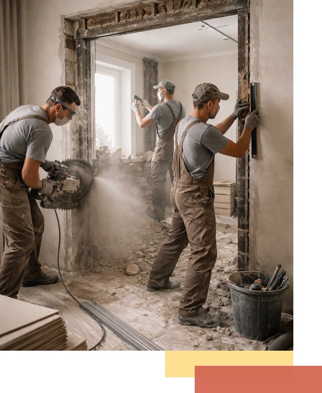 Расширение дверного проема под установку новой двери в Ялуторовске