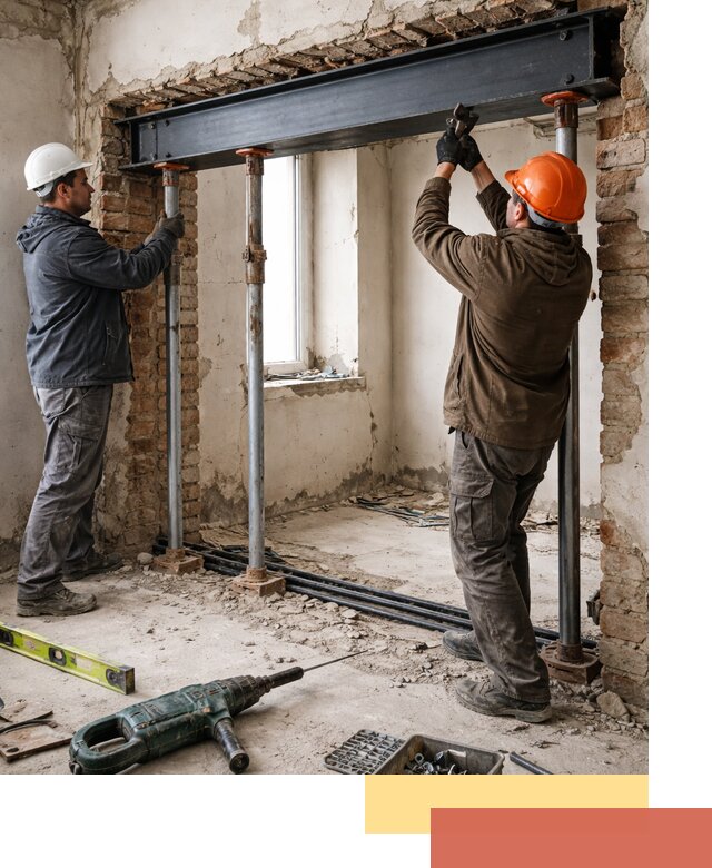 Усиление проема в стене в Ялуторовске для расширения и безопасности