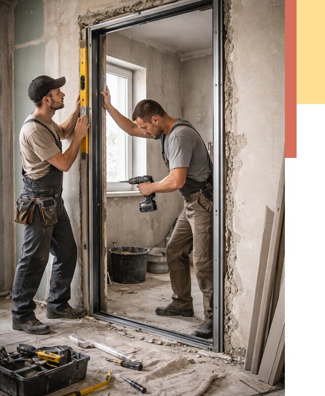 Закладка дверного проема в Ялуторовске от 3615 руб. — быстро и недорого | ОТДЕЛОЧНИК-Лтр