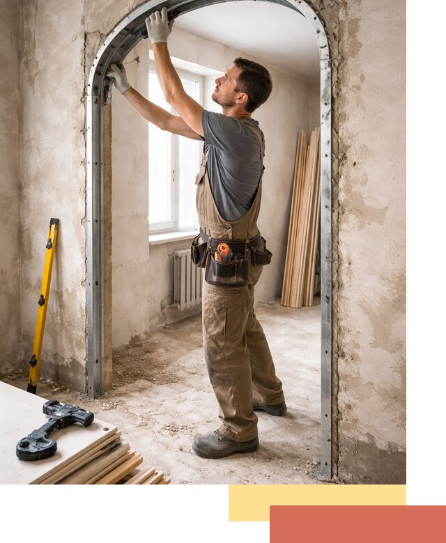 Устройство арочного проема в Ялуторовске под ключ