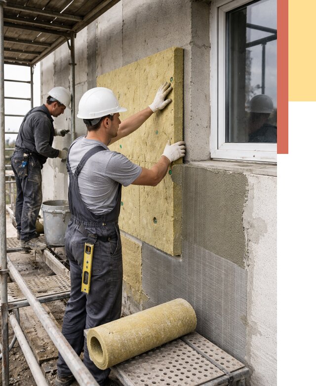 Утепление стен в Ялуторовске от 4441 руб. под ключ — быстро и недорого | ОТДЕЛОЧНИК-Лтр