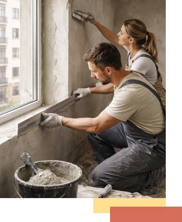 Штукатурка откосов дверей и окон профессионально в Ялуторовске