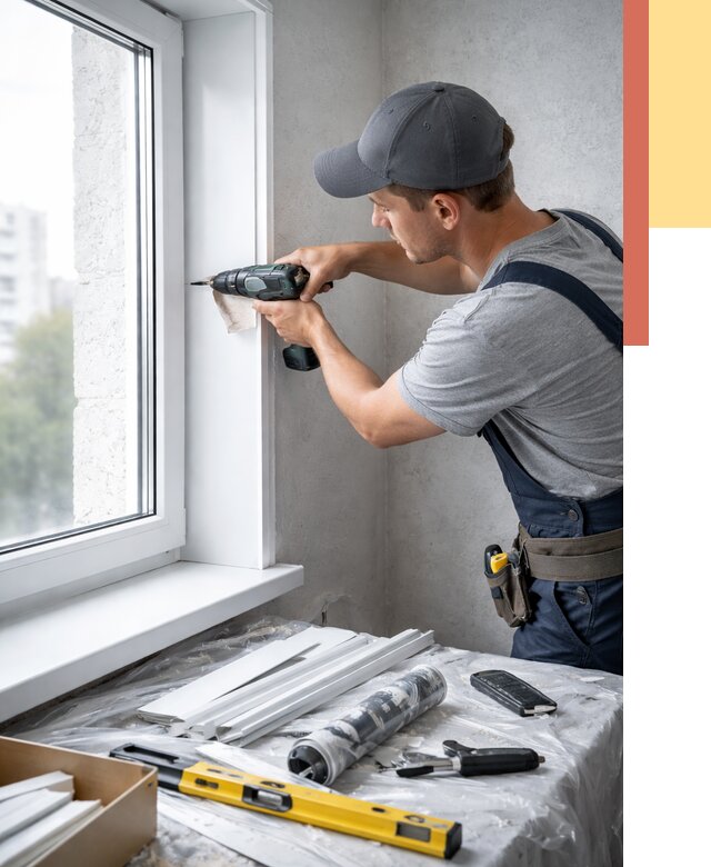 Установка пластиковых откосов в Ялуторовске от 2324 руб. | ОТДЕЛОЧНИК-Лтр монтаж, быстро и недорого