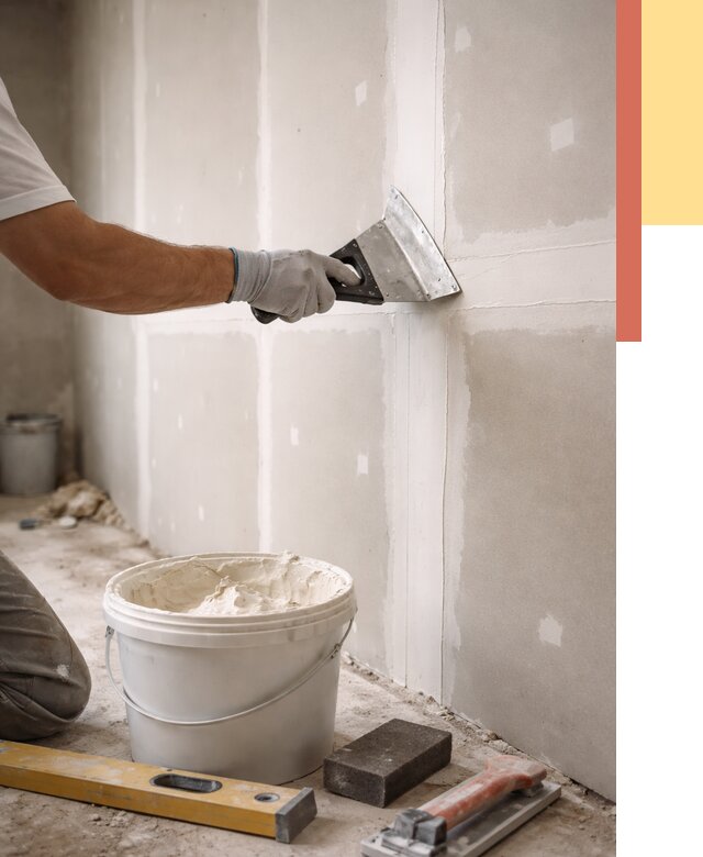 Шпаклевка перегородок из гипсокартона в Ялуторовске от 2582 руб. — услуги ОТДЕЛОЧНИК-Лтр