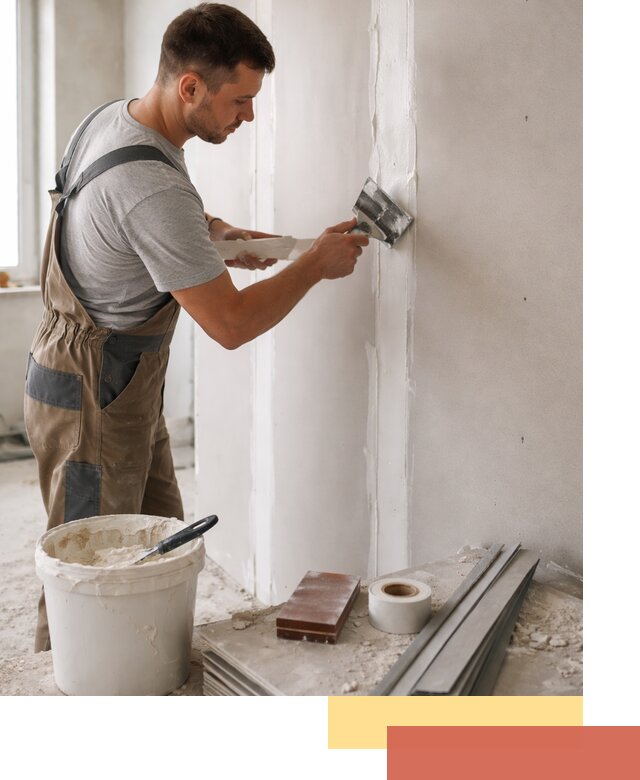 Шпаклевка перегородок из гипсокартона в Ялуторовске качественно и быстро