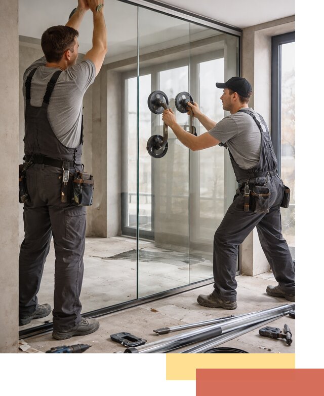 Цельностеклянные перегородки под ключ в Ялуторовске