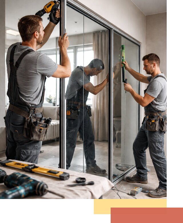 Каркасные стеклянные перегородки под ключ в Ялуторовске