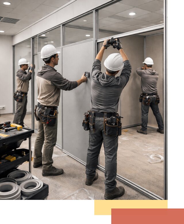 Мобильные офисные перегородки под ключ в Ялуторовске