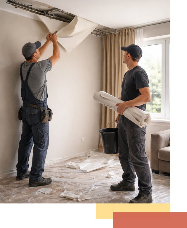 Демонтаж натяжного потолка в Ялуторовске быстро и аккуратно