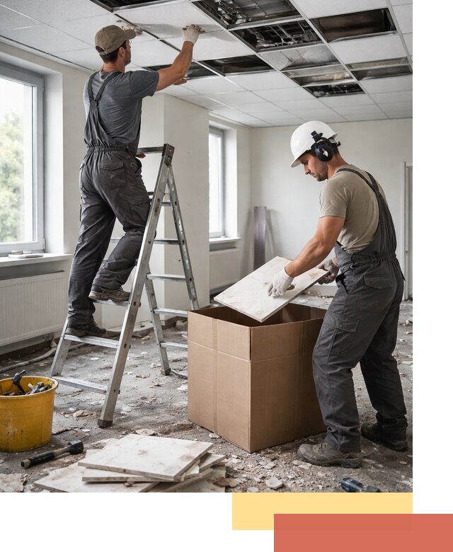 Демонтаж потолочной плитки в Ялуторовске быстро и аккуратно