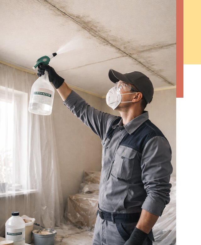 Антисептическая обработка потолка в Ялуторовске от 2582 руб. | ОТДЕЛОЧНИК-Лтр