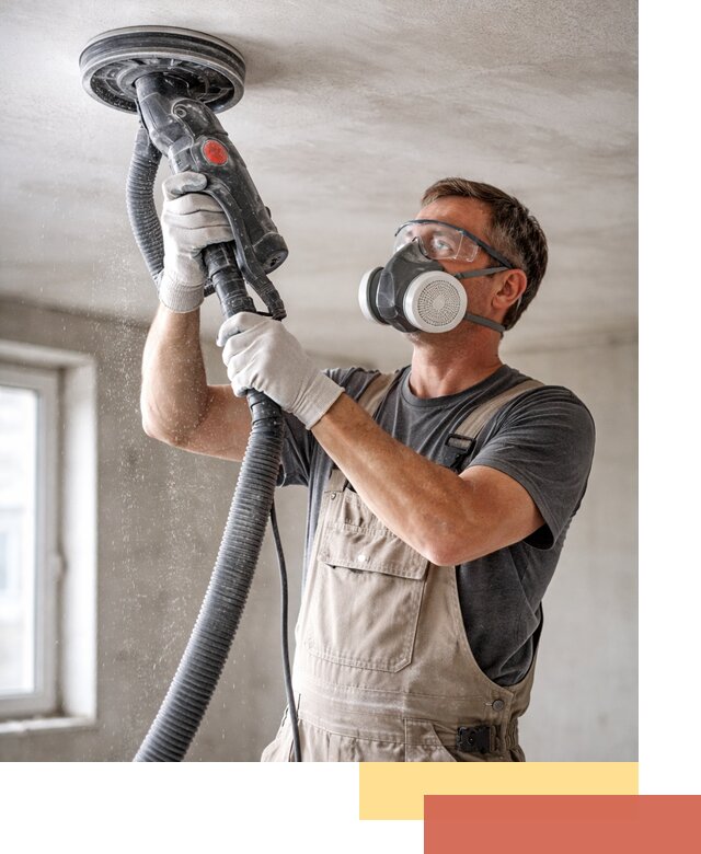 Шлифовка потолка в Ялуторовске — качественная подготовка под отделку