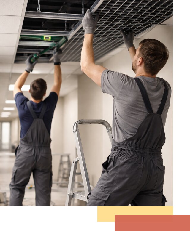 Монтаж потолка Грильято в Ялуторовске: установка под ключ качественно