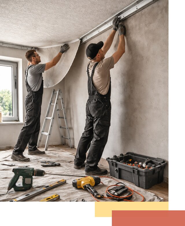 Монтаж фактурного натяжного потолка в Ялуторовске качественно и быстро